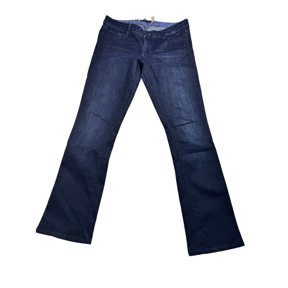 PAIGE Women's Boot Cut Jeans - Dark Blue